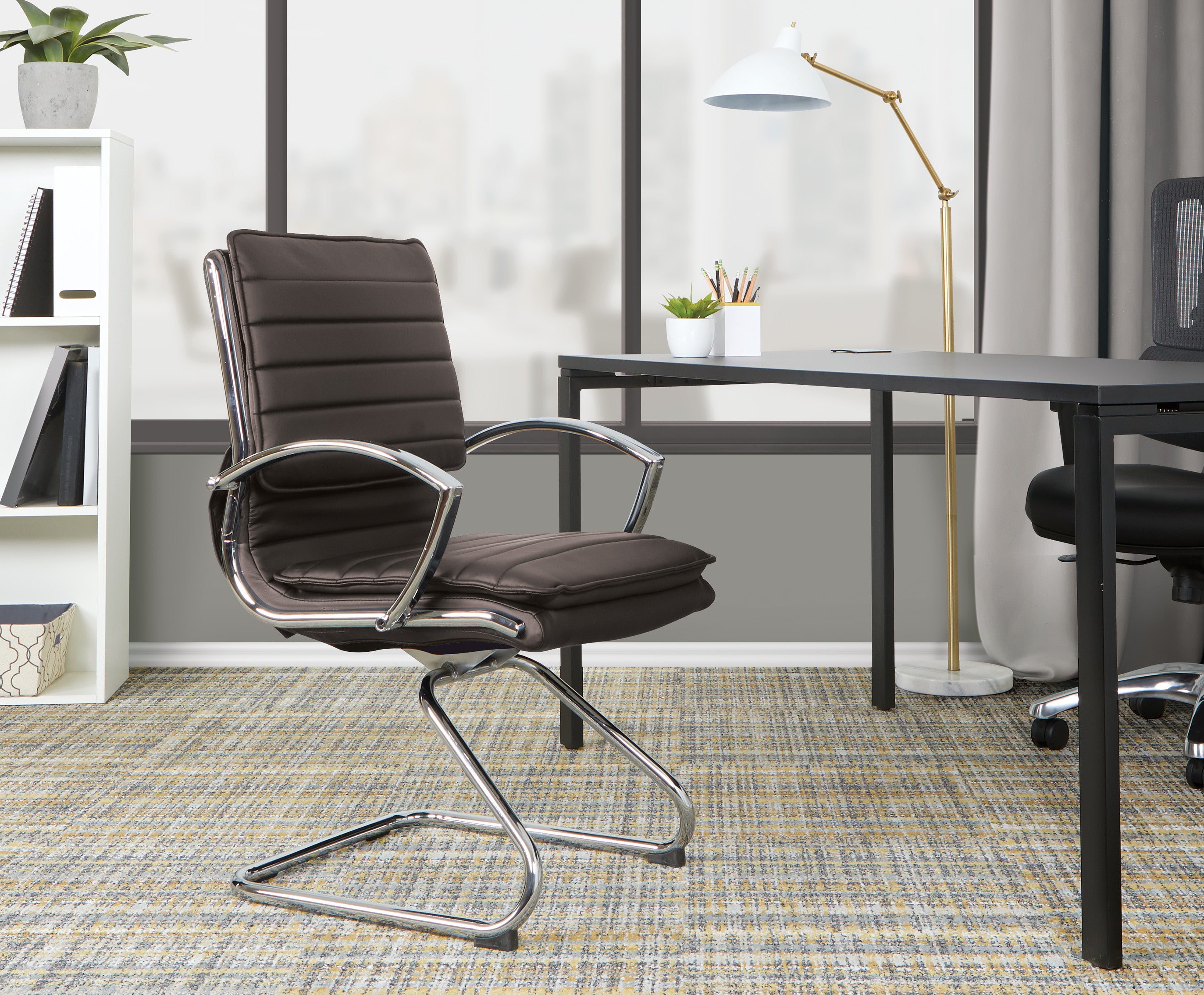 Guest Faux Leather Chair