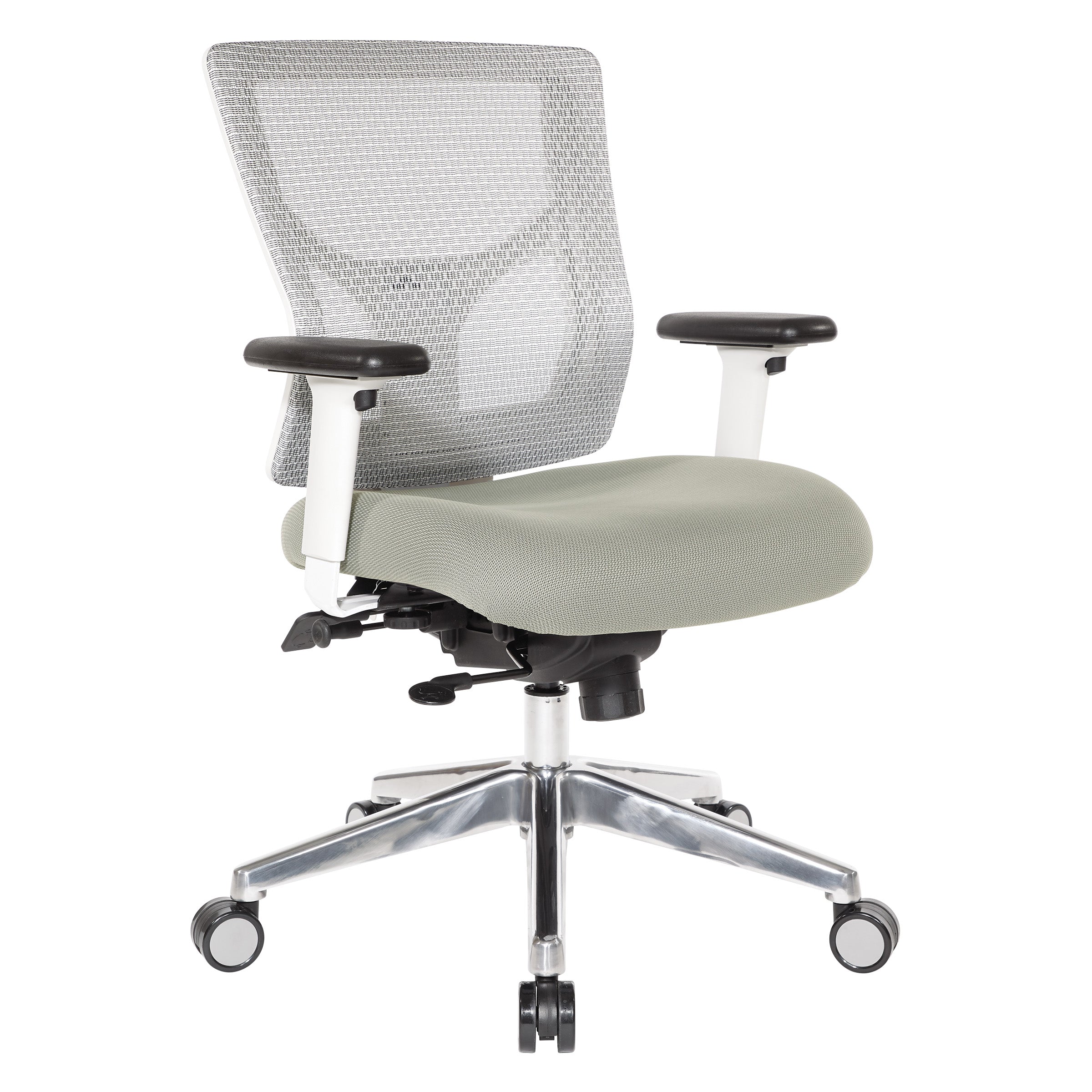 ProGrid® White Mesh Mid Back Chair