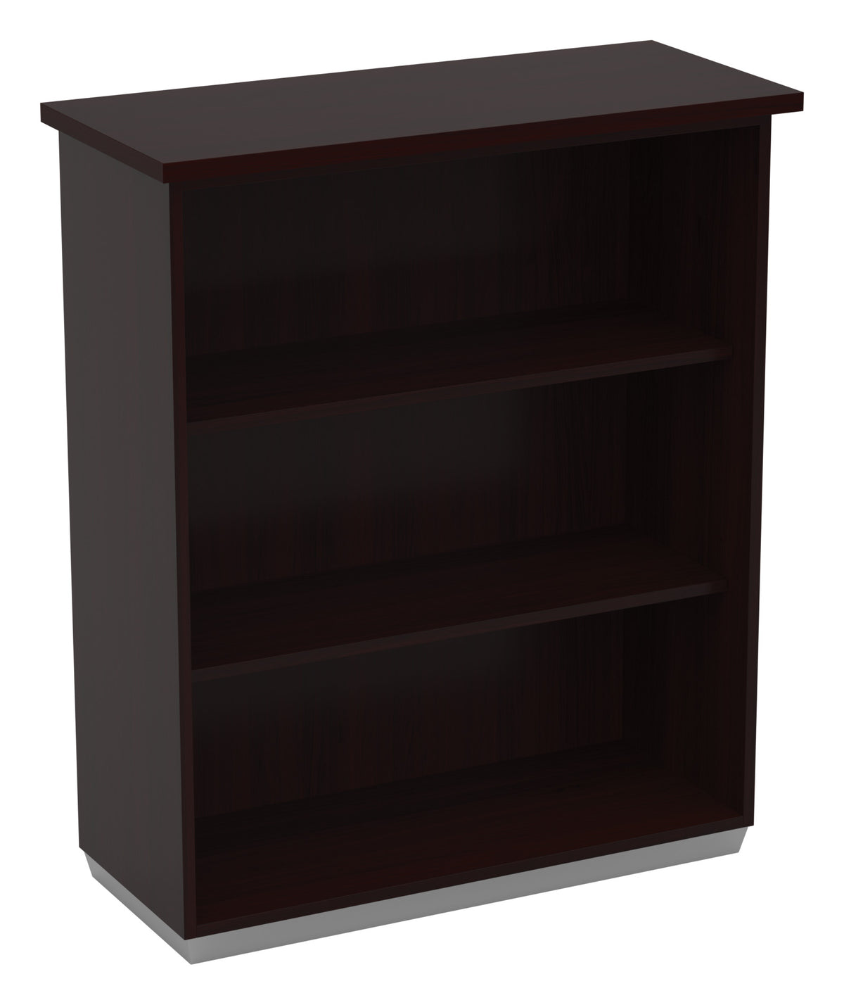 Office Star Tuxedo 3-Shelf Bookcase / Open Hutch 36" W in Dark Roast