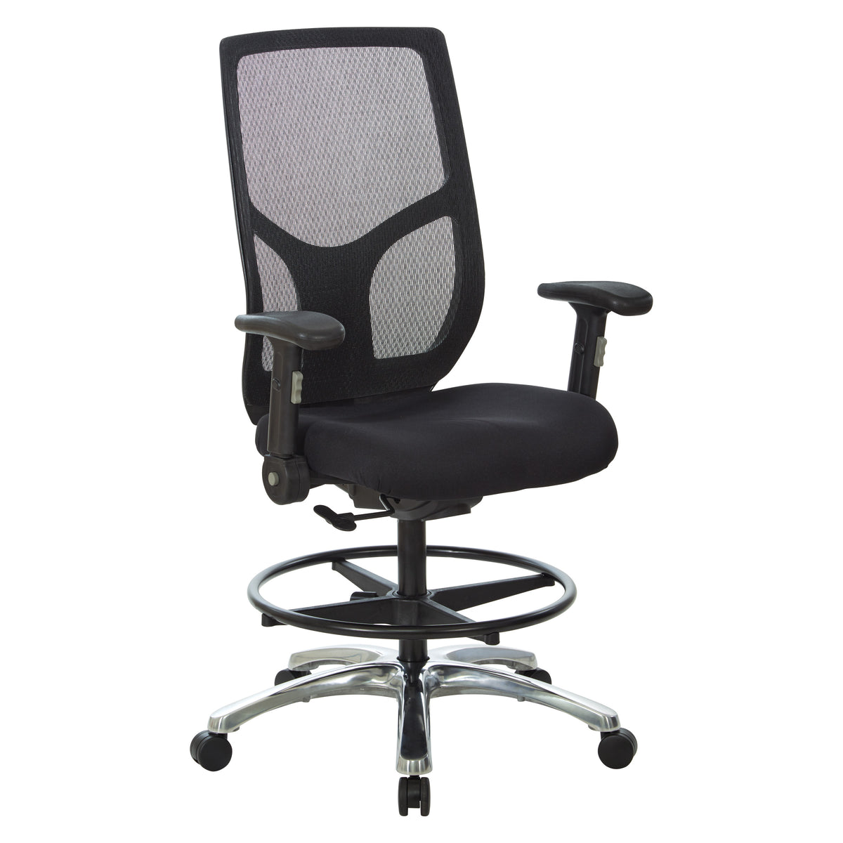 Office Star Pro-Line II 99583FDC ProGrid Drafting Chair with Fabric Seat
