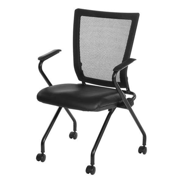Office Star Pro-Line II 69349 Folding Chair with Arms and Casters