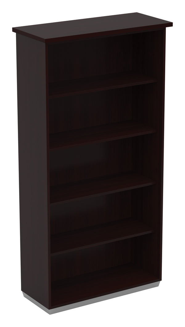 Office Star Tuxedo 5-Shelf Bookcase 36" W in Dark Roast