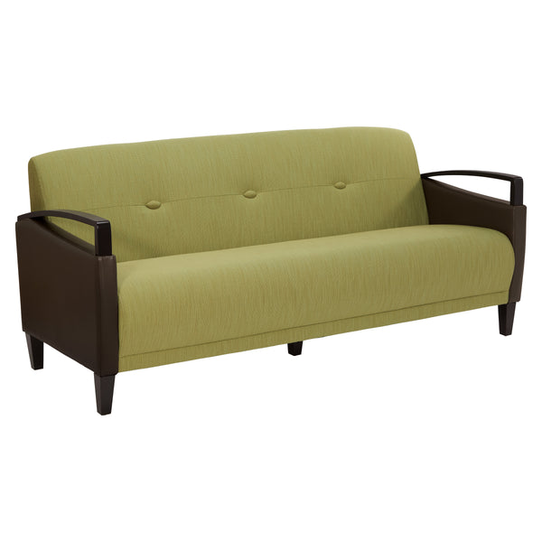 Office Star Main Street custom fabric sofa – fabric shown may vary