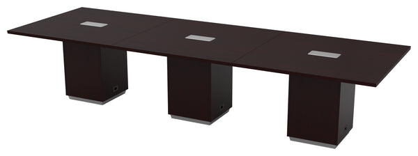 Tuxedo 144 x 48 conference table in Dark Roast