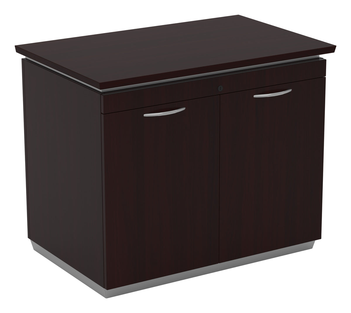 Office Star Tuxedo 2-Door Storage Cabinet 36" W in Dark Roast