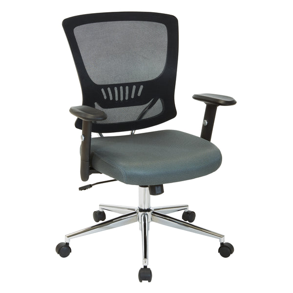 Office Star EM91027 mesh back and seat locking tilt task chair