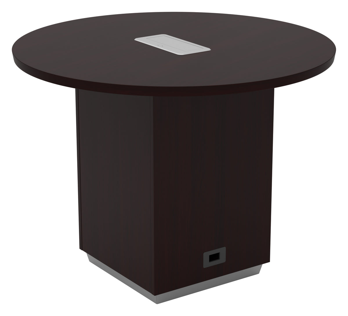 Tuxedo 48 inch round table in Dark Roast