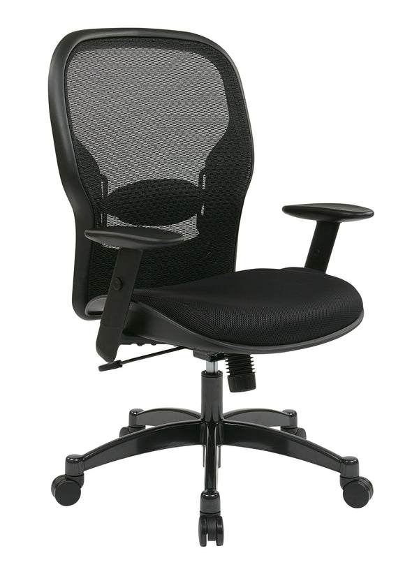 Office Star SPACE 2300 black mesh manager chair