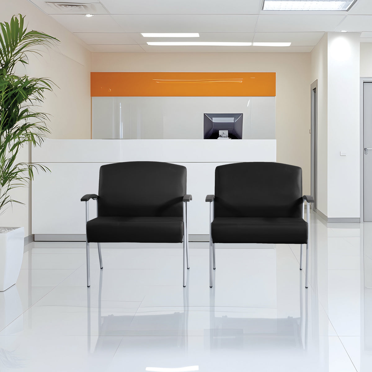 Office Star 55099S big and tall guest chair in a waiting room