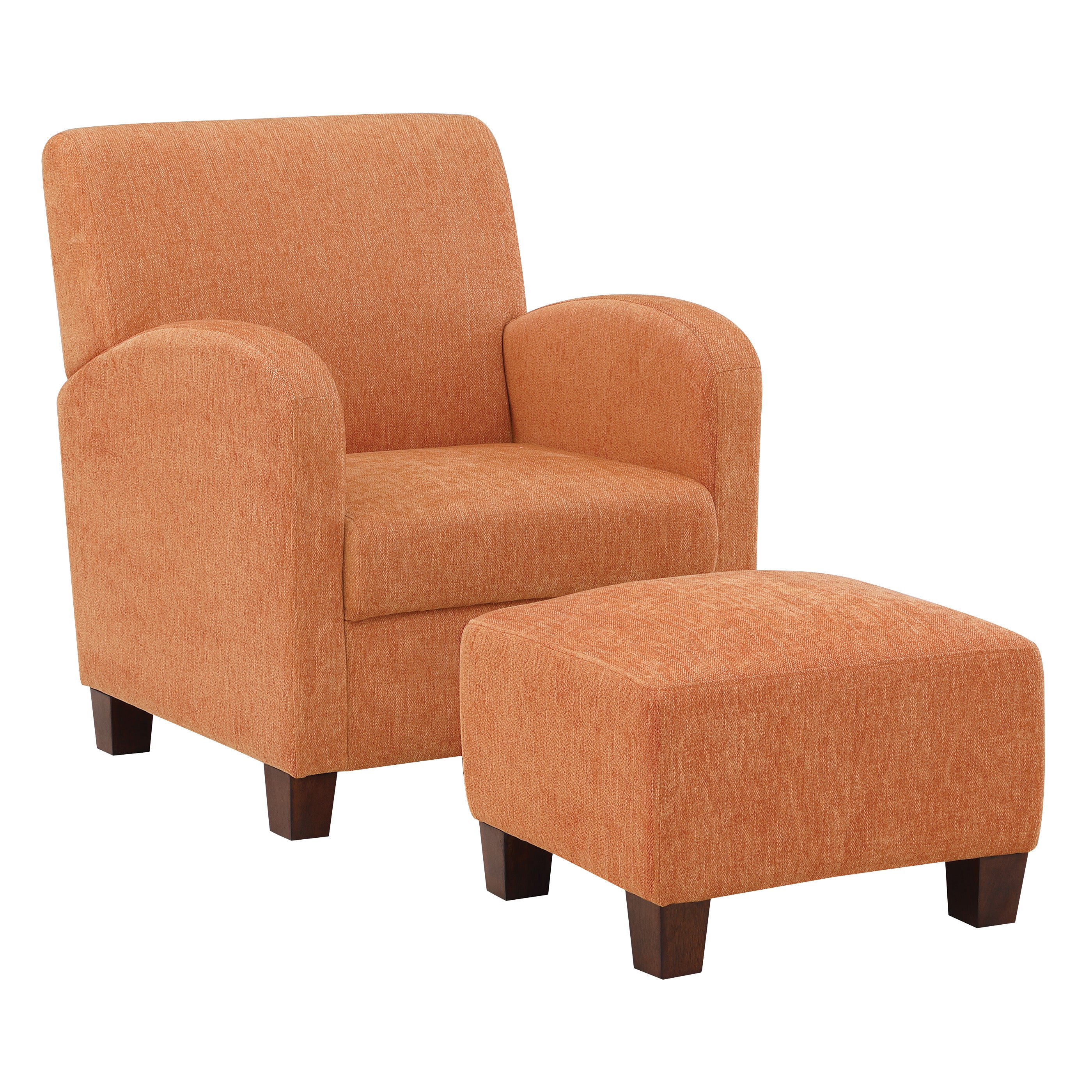 Aiden Chair & Ottoman Herringbone