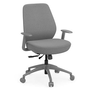 N9NE Empire Mid-Back Fabric Executive Chair, Charcoal (58121)
