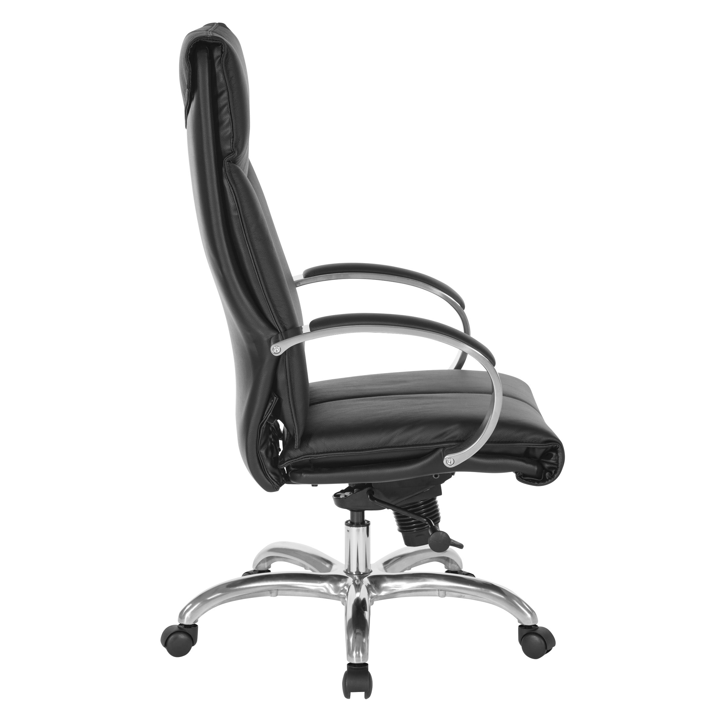Deluxe High Back Black Lthr Chair