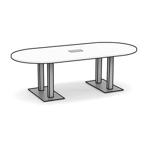 N9NE Racetrack Conference Table with Palmer Base, 8-20 ft