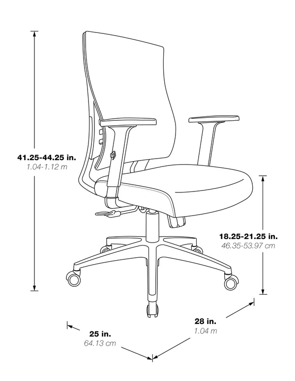 Vertical Mesh Back Chair – view 1