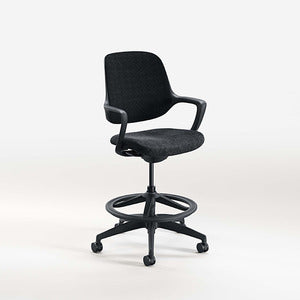 N9NE Konfurb Niro Black Mesh Drafting Stool (17851)
