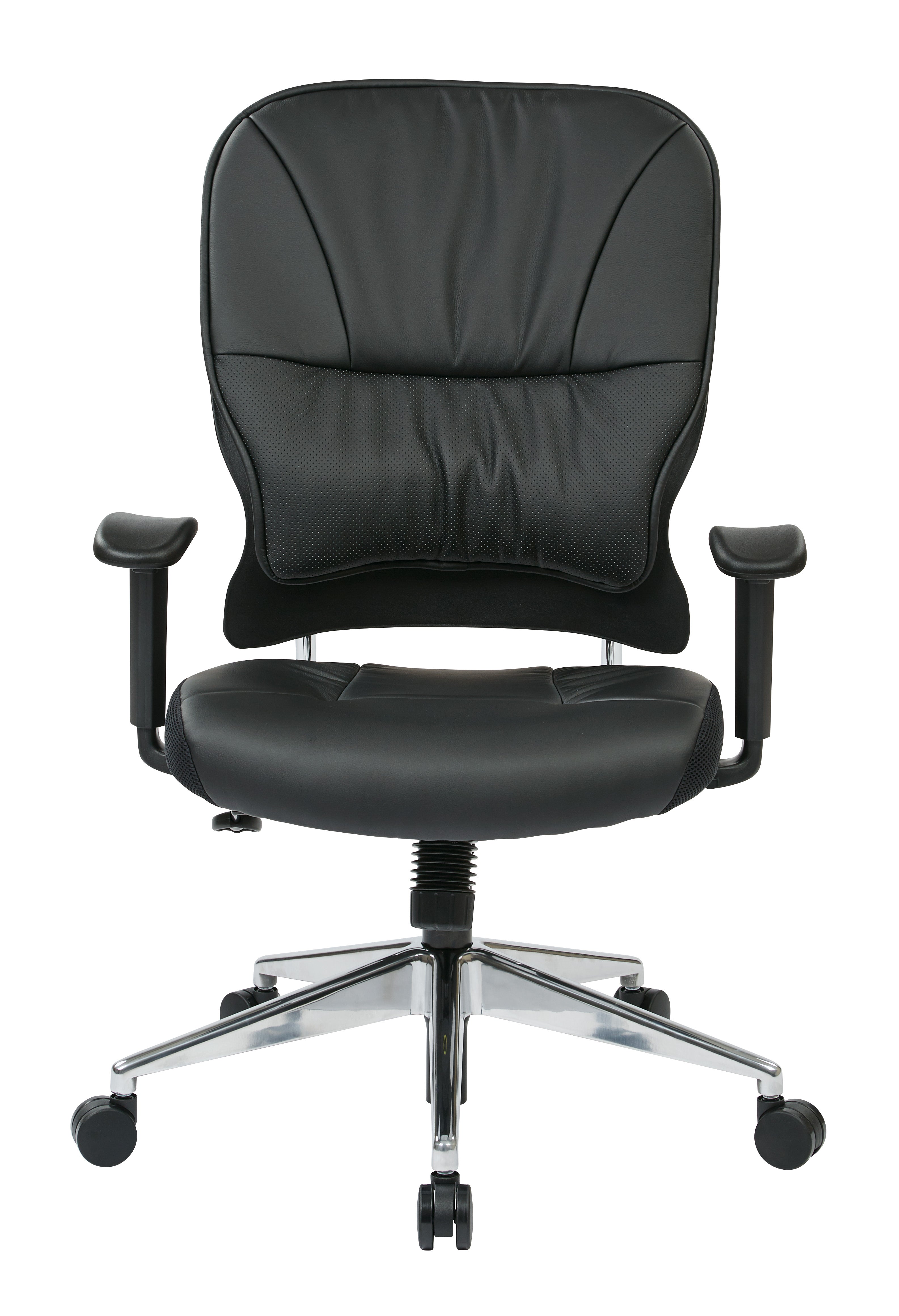Black Bonded Leather Managers Chair