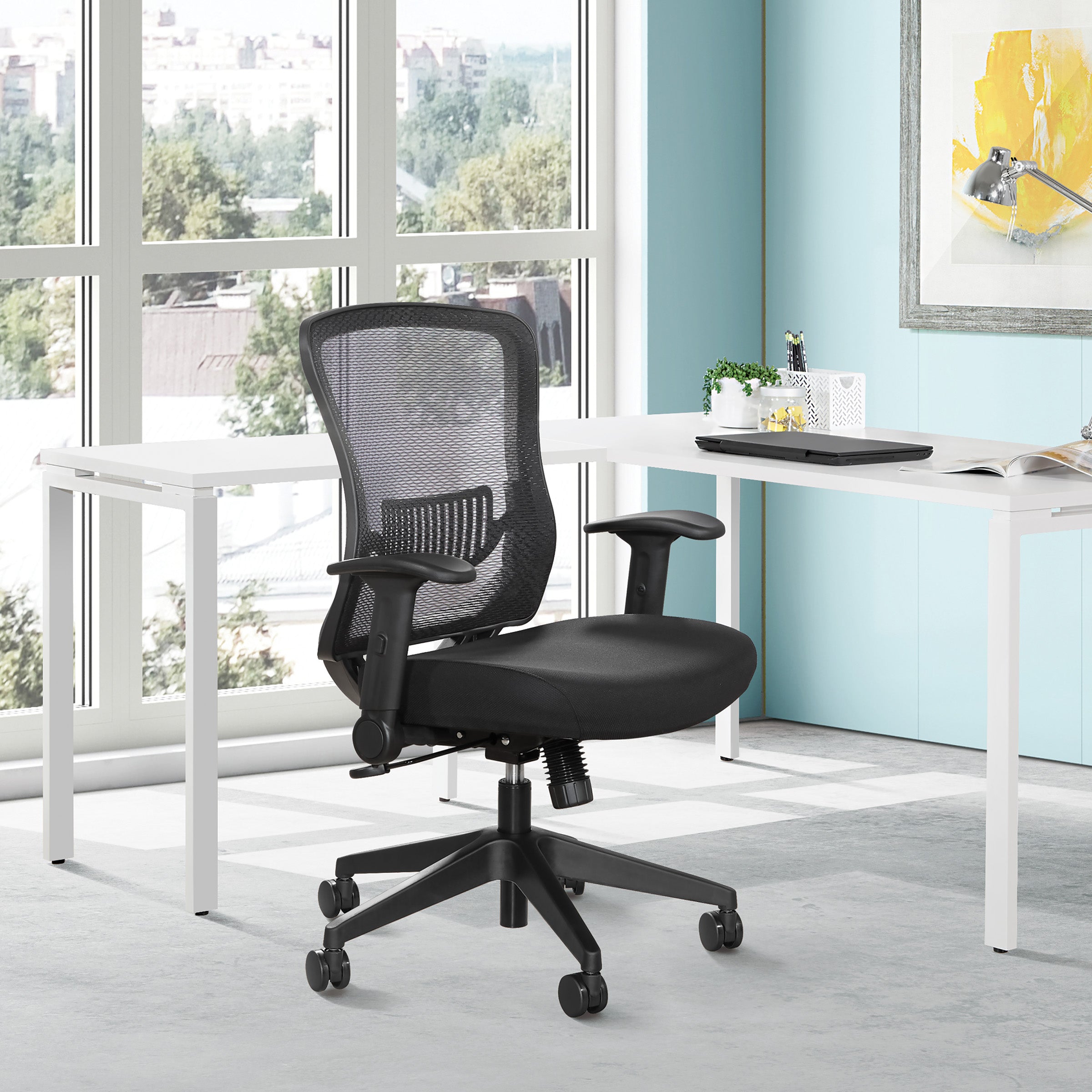 Dark Air Grid Back Managers Chair