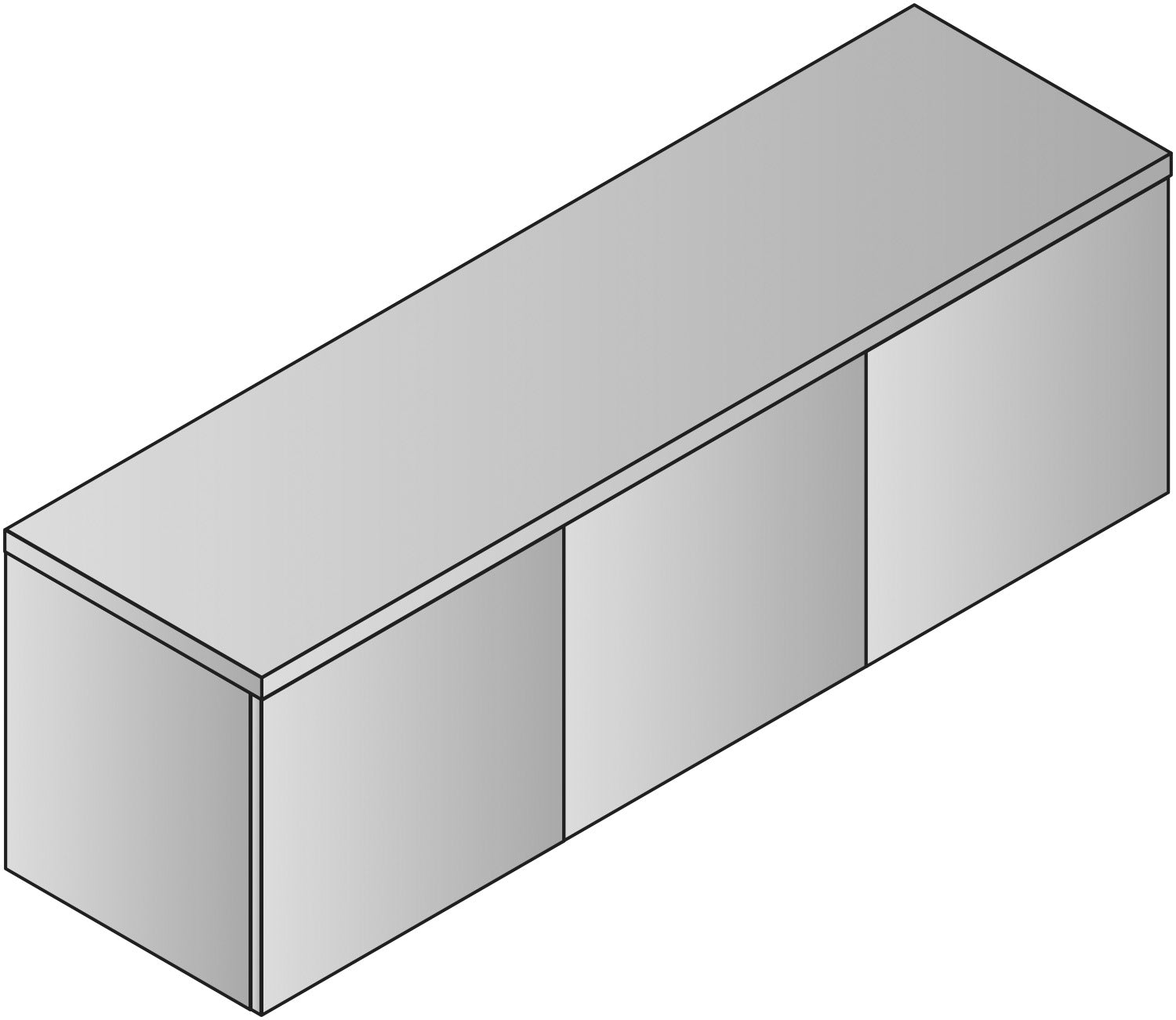 Napa Wall-Mount Overhead 48"X15"X17