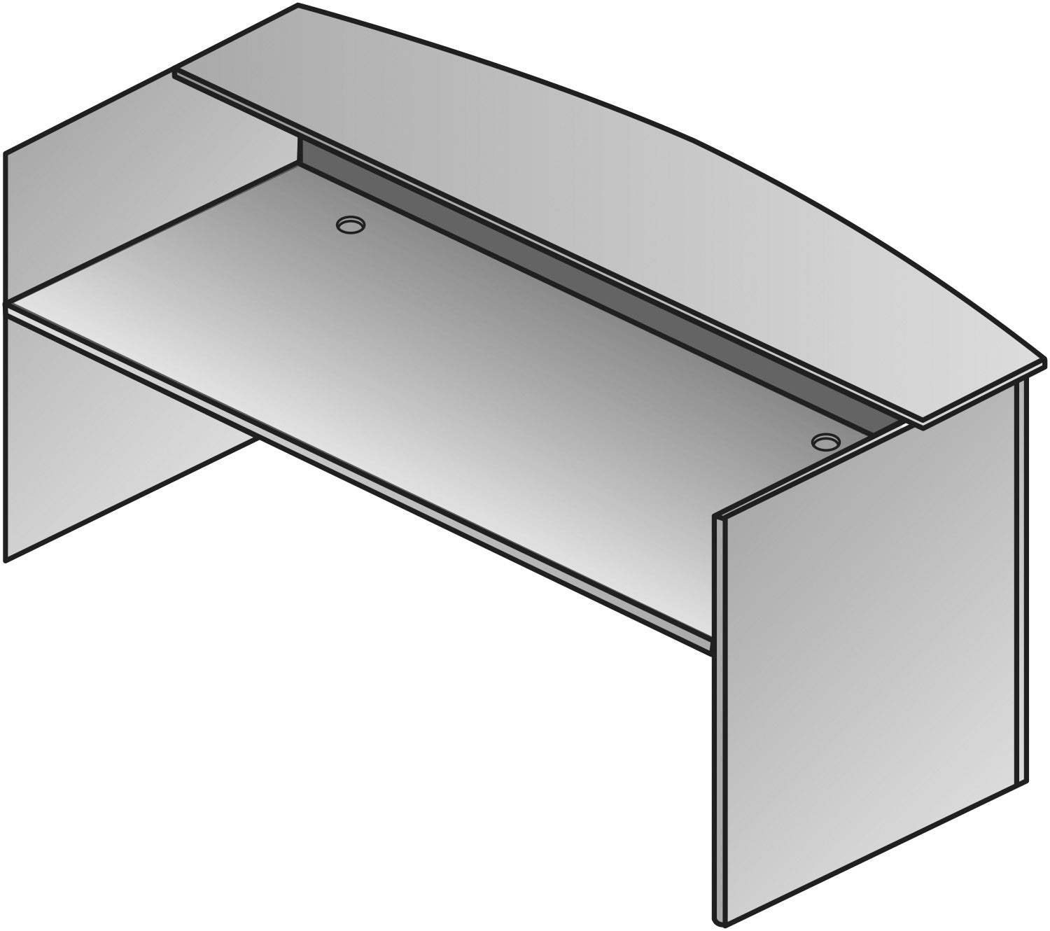 Napa Reception Desk Shell 71"X36"X42"