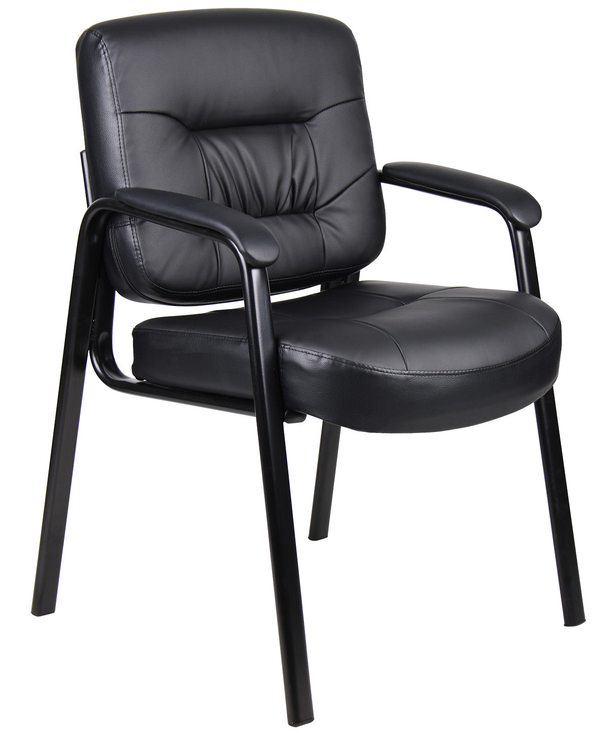 Boss B7509 Executive Mid Back LeatherPlus Guest Chair – view 1