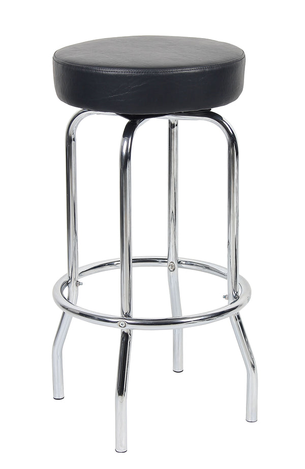 Boss B229 29" Chrome/Black Stool – view 1