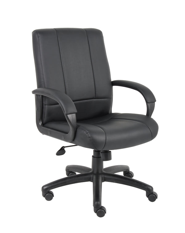 Boss B7906 CaressoftPlus Executive Mid Back Chair – view 1