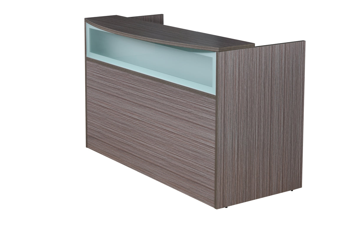 Boss N369 Frosted Glass Reception Desk – view 1