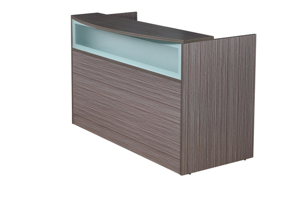 Boss N369 Frosted Glass Reception Desk – view 1