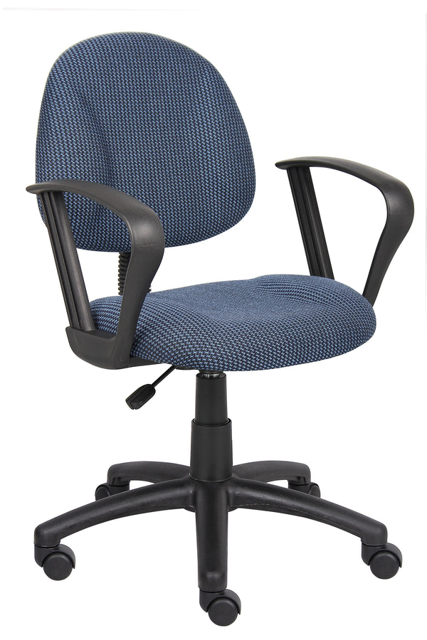 Boss B317 Deluxe Posture Chair with Loop Arms – view 1