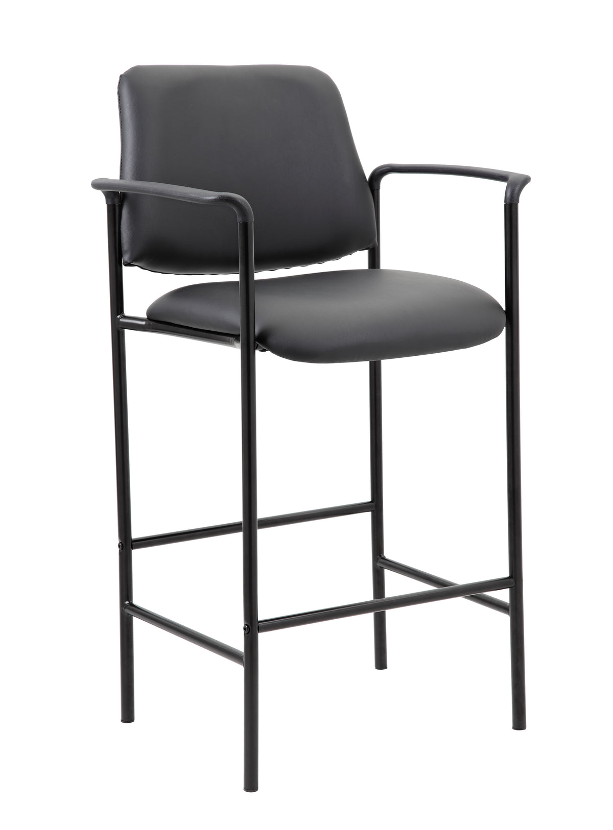 Boss B169503-CS Square Back Diamond Stool with Arm In Caressoft – view 1