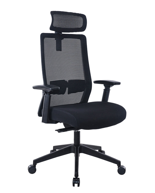 Boss B6036-HR Mesh Task Chair with Headrest – view 1