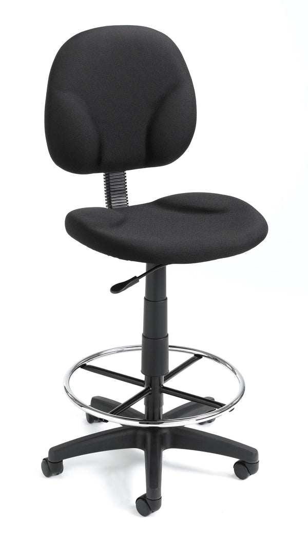 Boss B1690-BK Fabric Drafting Stool with Footring – view 1