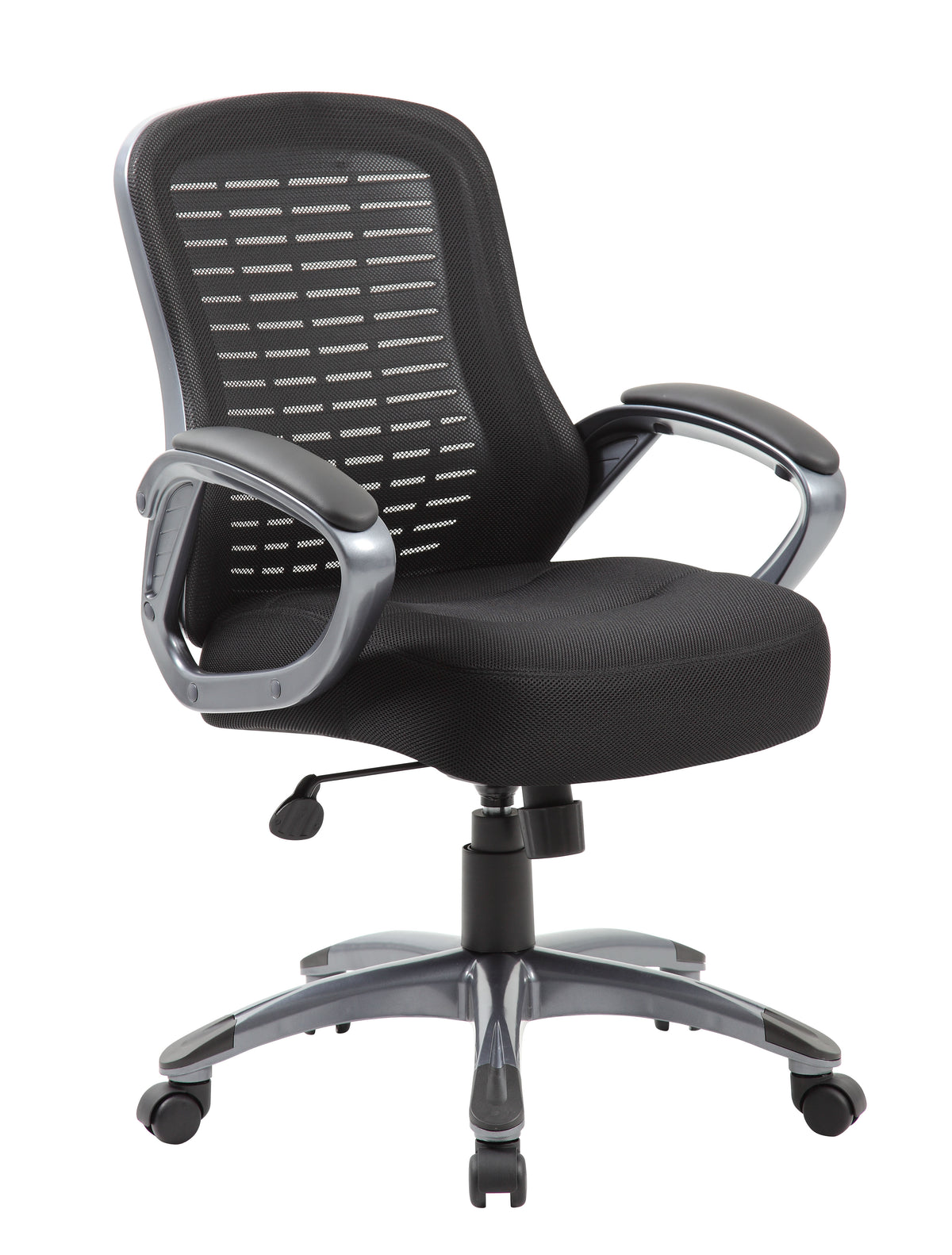 Boss B6756-BK Ribbed High Back Mesh Chair – view 1