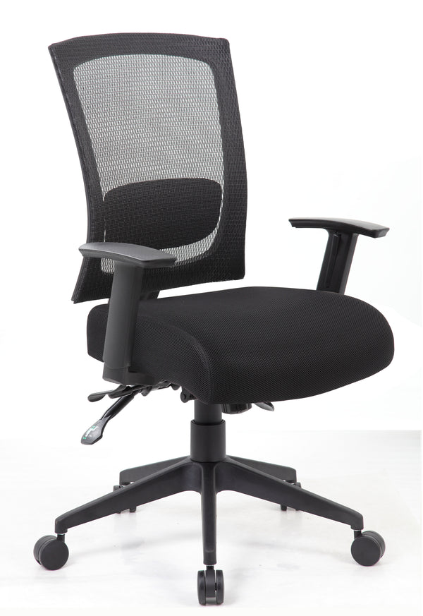 Boss B6716-BK Contract Mesh Back Task Chair – view 1