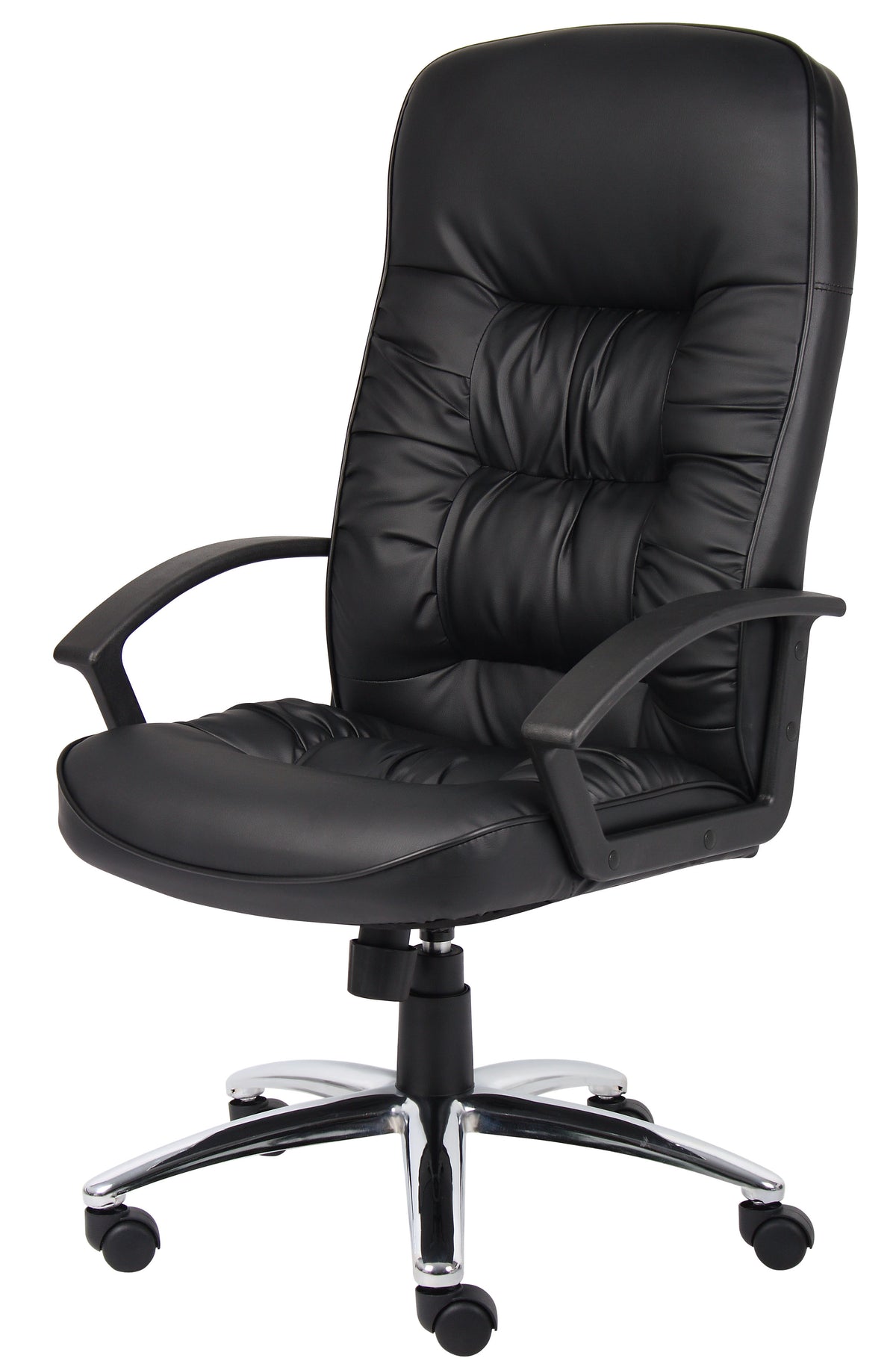 Boss B7301C High Back LeatherPlus Chair with Chrome Base – view 1