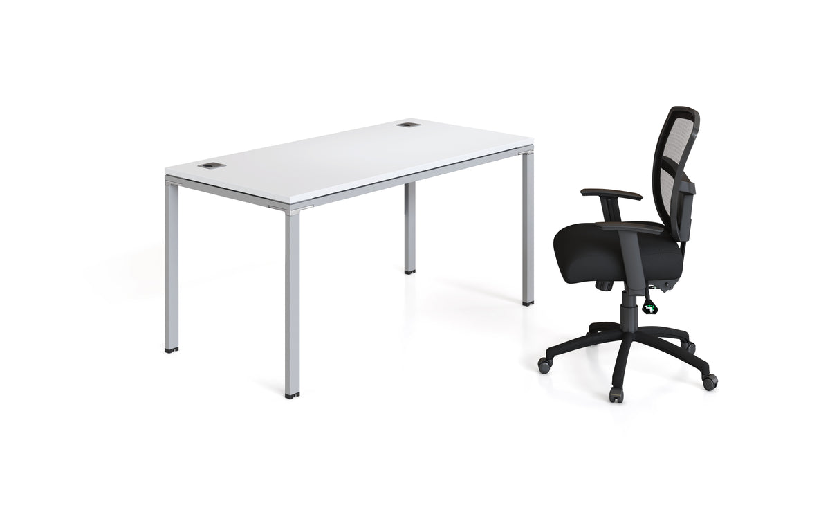 Boss Simple System Single Desk, 66" x 30" Desk Top (SGSD001-202) – view 1