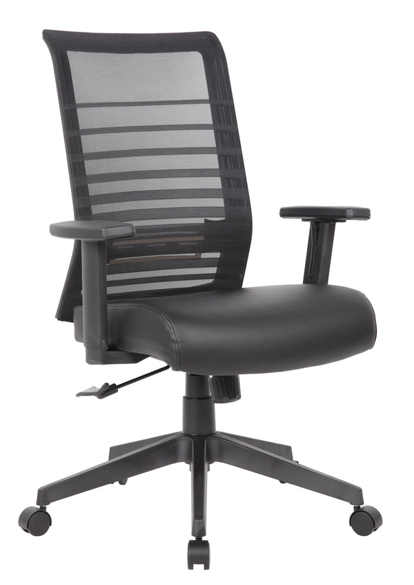 Boss B6566AM-BK Mesh and Antimicrobial Task Chair – view 1