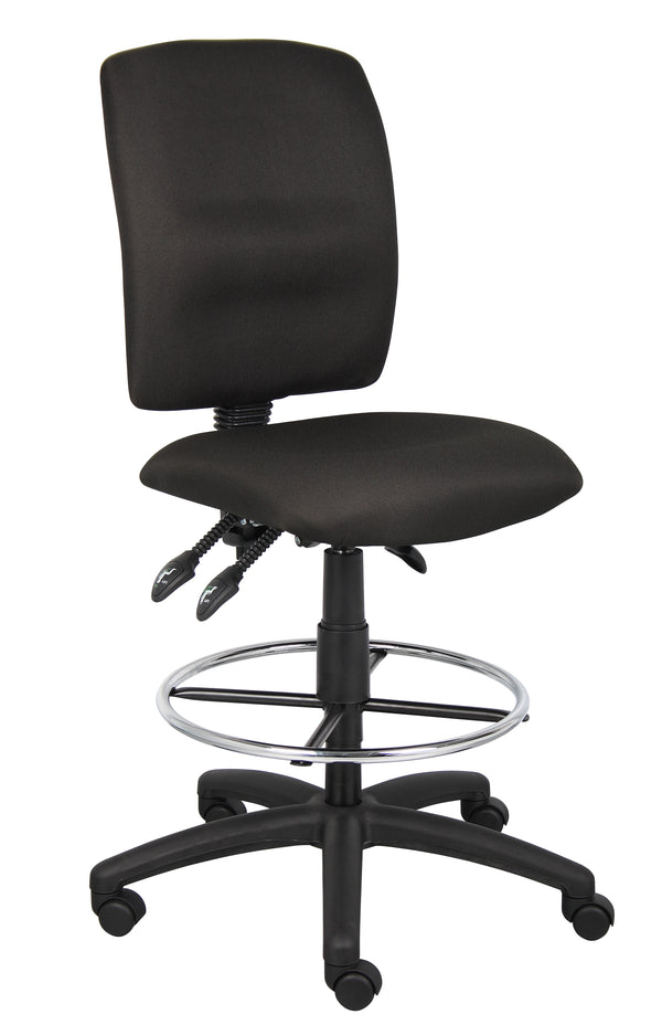 Boss B1635-BK Multi-Function Fabric Drafting Stool – view 1