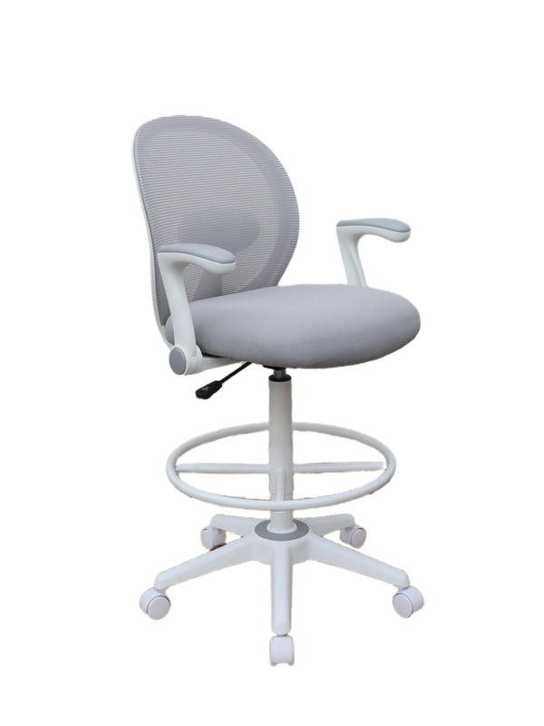 Boss B1676WT-GY Mesh, Flip Arm, Stool, Frame – view 1