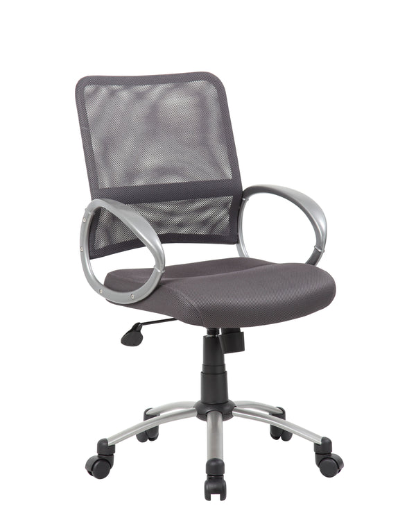 Boss B6416-CG Mesh Back with Task Chair – view 1