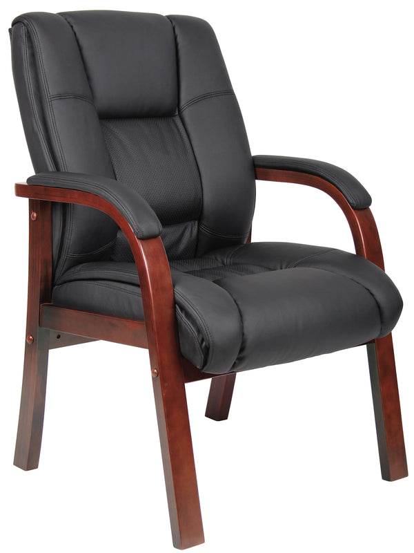 Boss B8999 Mid Back Wood Finished Guest, Accent or Dining Chair – view 1