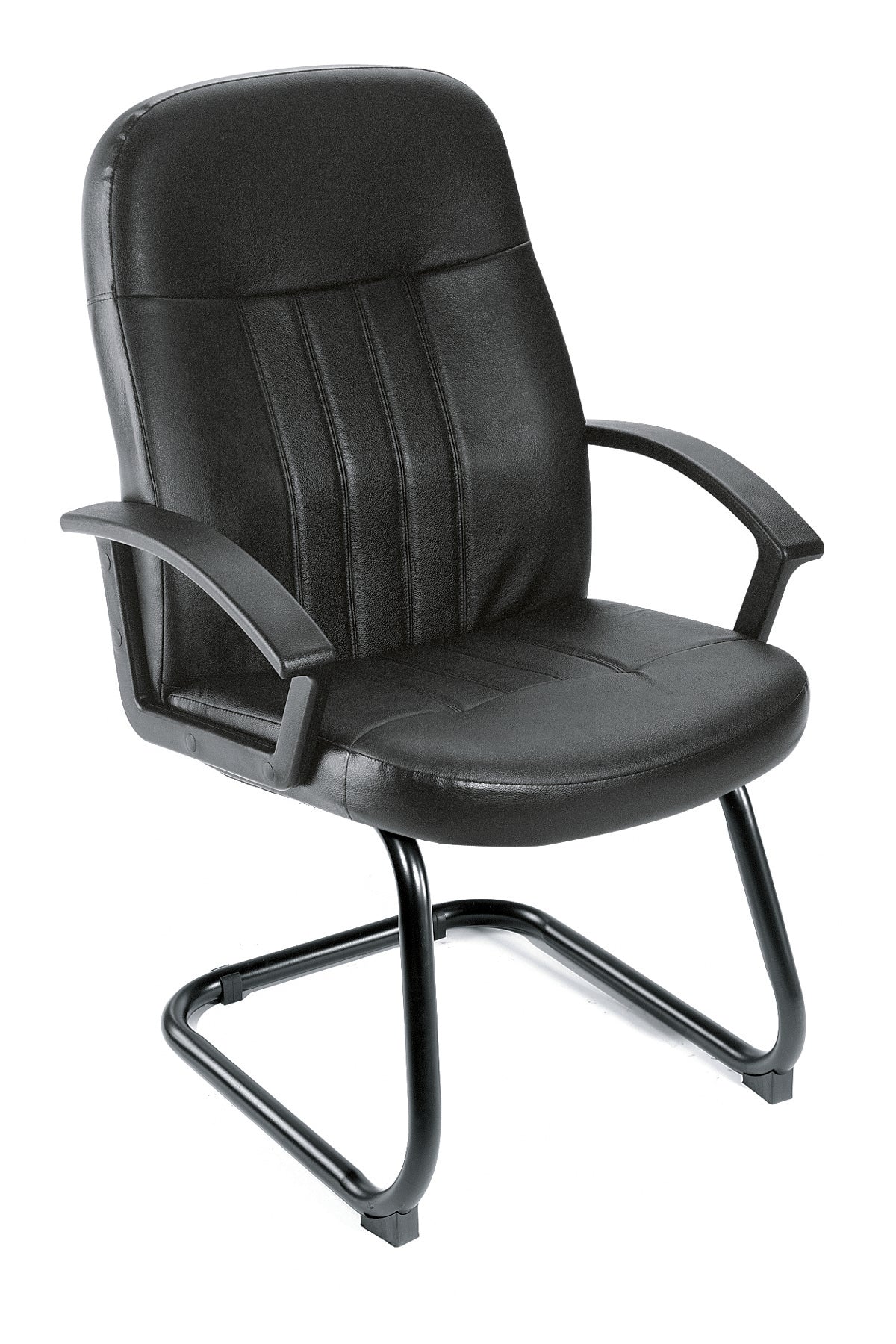 Boss B8109 Executive Leather Budget Guest Chair – view 1
