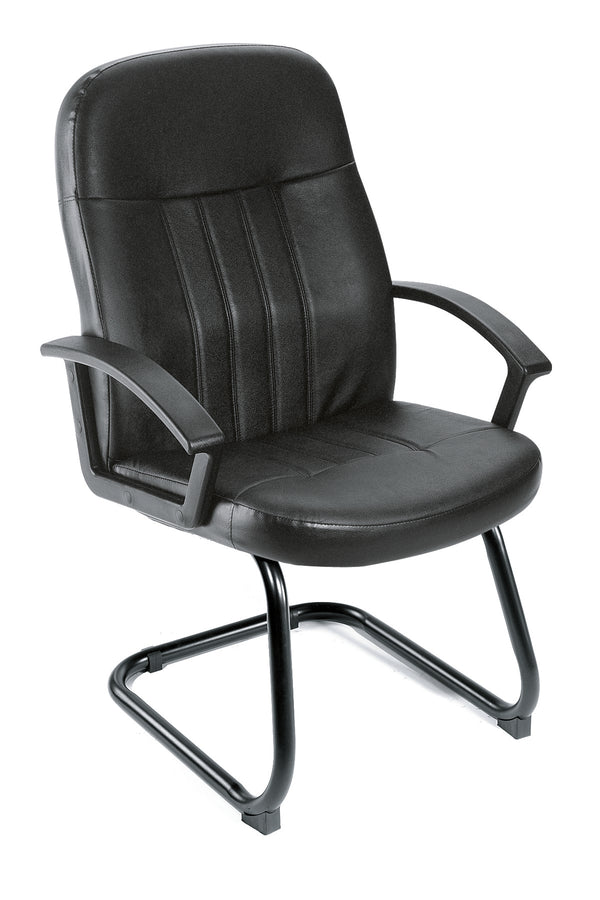 Boss B8109 Executive Leather Budget Guest Chair – view 1