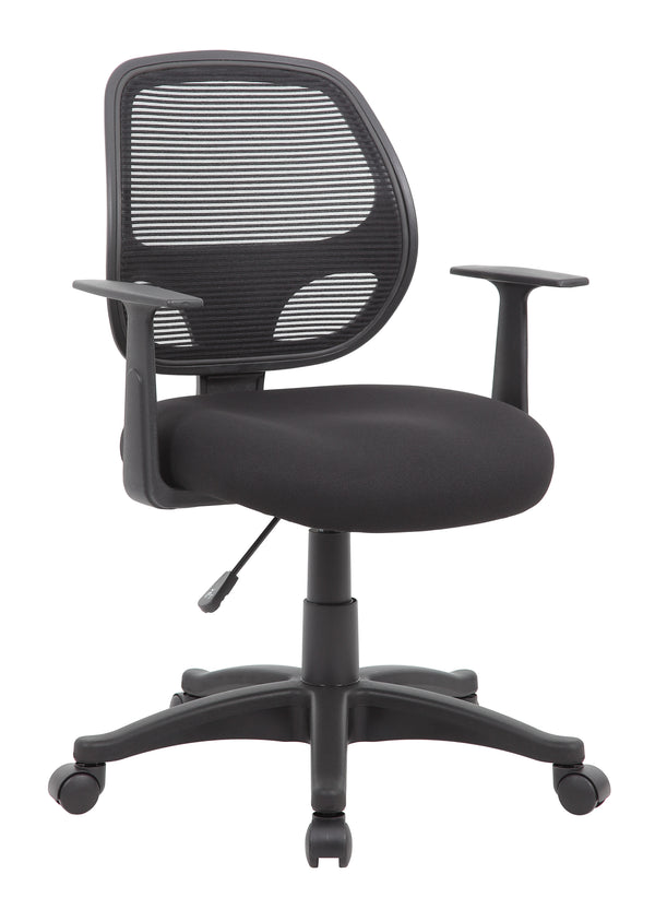 Boss B606 Commercial Grade Mesh Task Chair with T-Arms – view 1