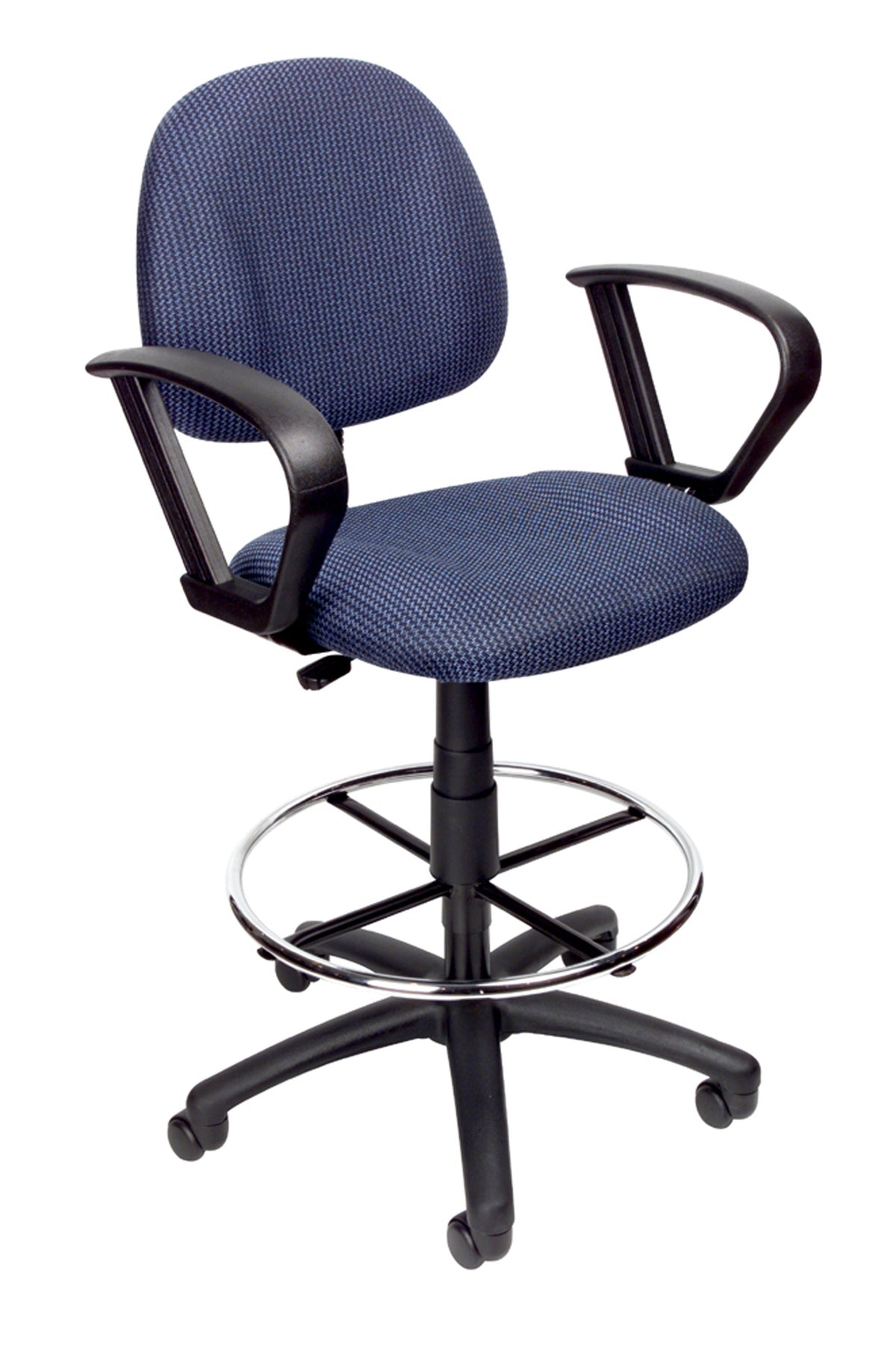 Boss B1617 Drafting Stool with Footring And Loop Arms – view 1