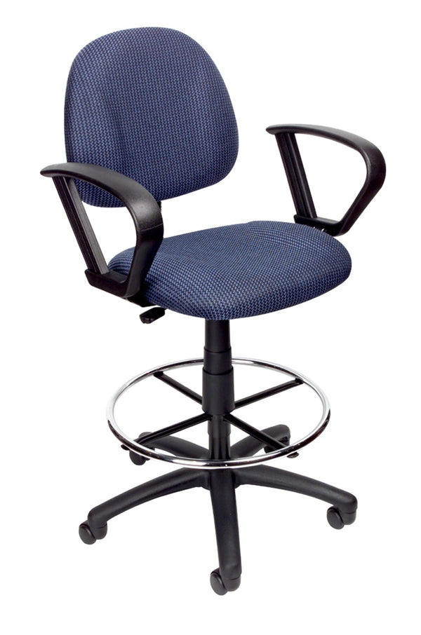 Boss B1617 Drafting Stool with Footring And Loop Arms – view 1