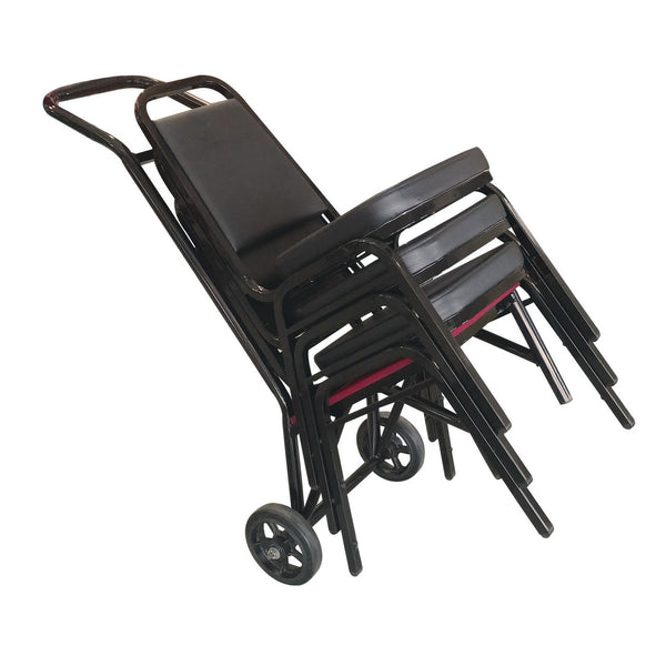 OfficeSource Reese Collection Stack Chair Dolly (10STKDOLLYBK)