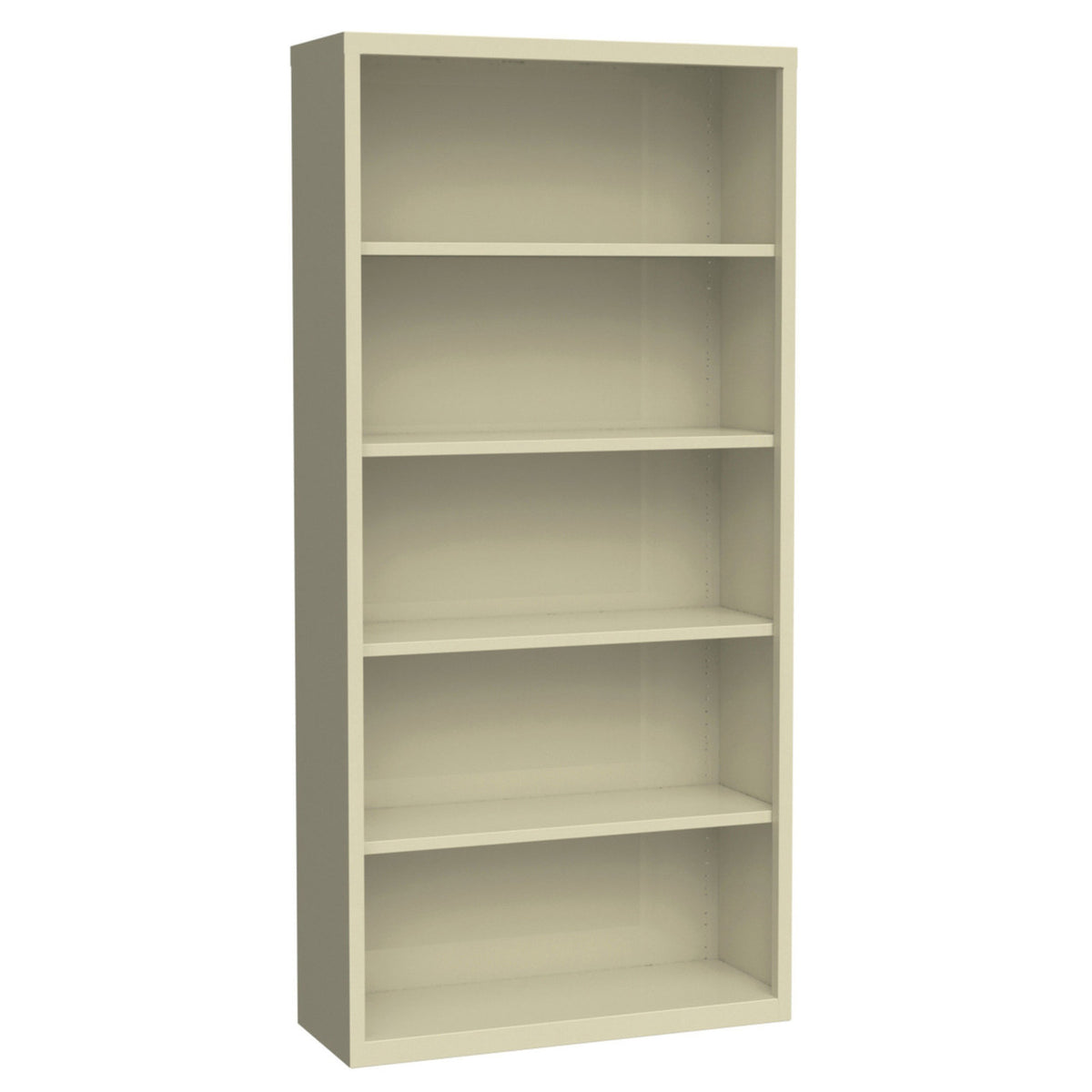 OfficeSource Steel Bookcase 5 Shelf Metal Bookcase, 72" High (OSB5SLF72)