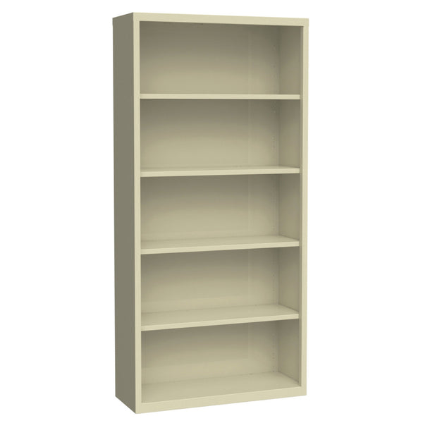OfficeSource Steel Bookcase 5 Shelf Metal Bookcase, 72" High (OSB5SLF72)