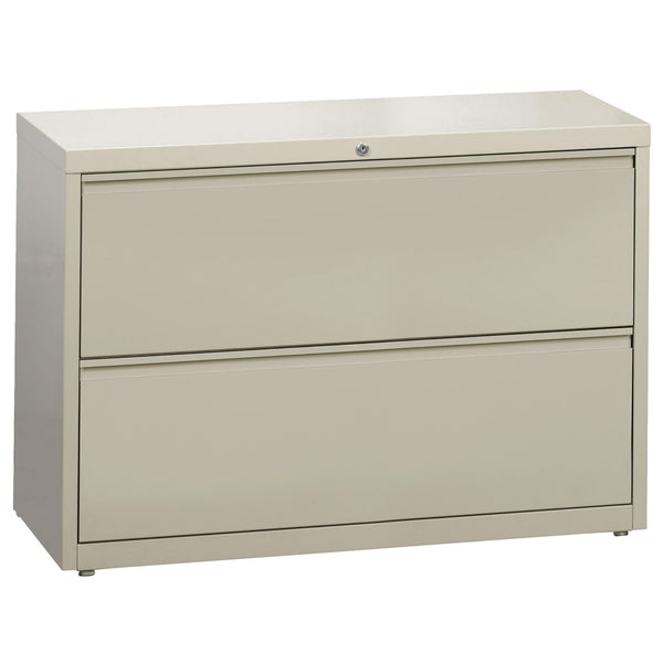 OfficeSource Steel Lateral File Collection 2 Drawer Lateral File Cabinet, 42" Wide (OSL2DRW42)